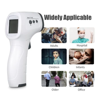 Noncontact Infrared Thermometer Forehead Digital Temperature Measurement LCD Digital Display Fast Measure Infrared Thermometer
Noncontact Infrared Thermometer Forehead Digital Temperature Measurement LCD Digital Display Fast Measure Infrared Thermometer