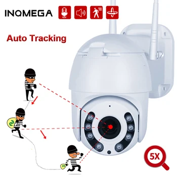 INQMEGA 5X Zoom Wifi PTZ Camera Auto Tracking IP Camera 25FPS Pan Tilt Wireless Camera IR 30m Auto Focus CCTV Onvif Camera
INQMEGA 5X Zoom Wifi PTZ Camera Auto Tracking IP Camera 25FPS Pan Tilt Wireless Camera IR 30m Auto Focus CCTV Onvif Camera