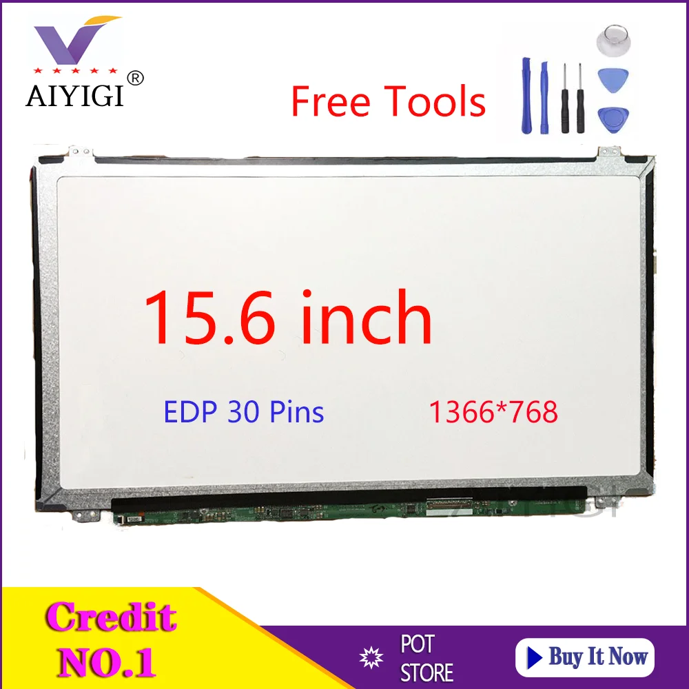 

15.6 Inch Laptop LED Screen LP156WHB (TP)(C1) LP156WHB-TPC1 P/N FRU 5D10F76010 Matrix Display HD 1366X768 Glossy 30 Pins EDP