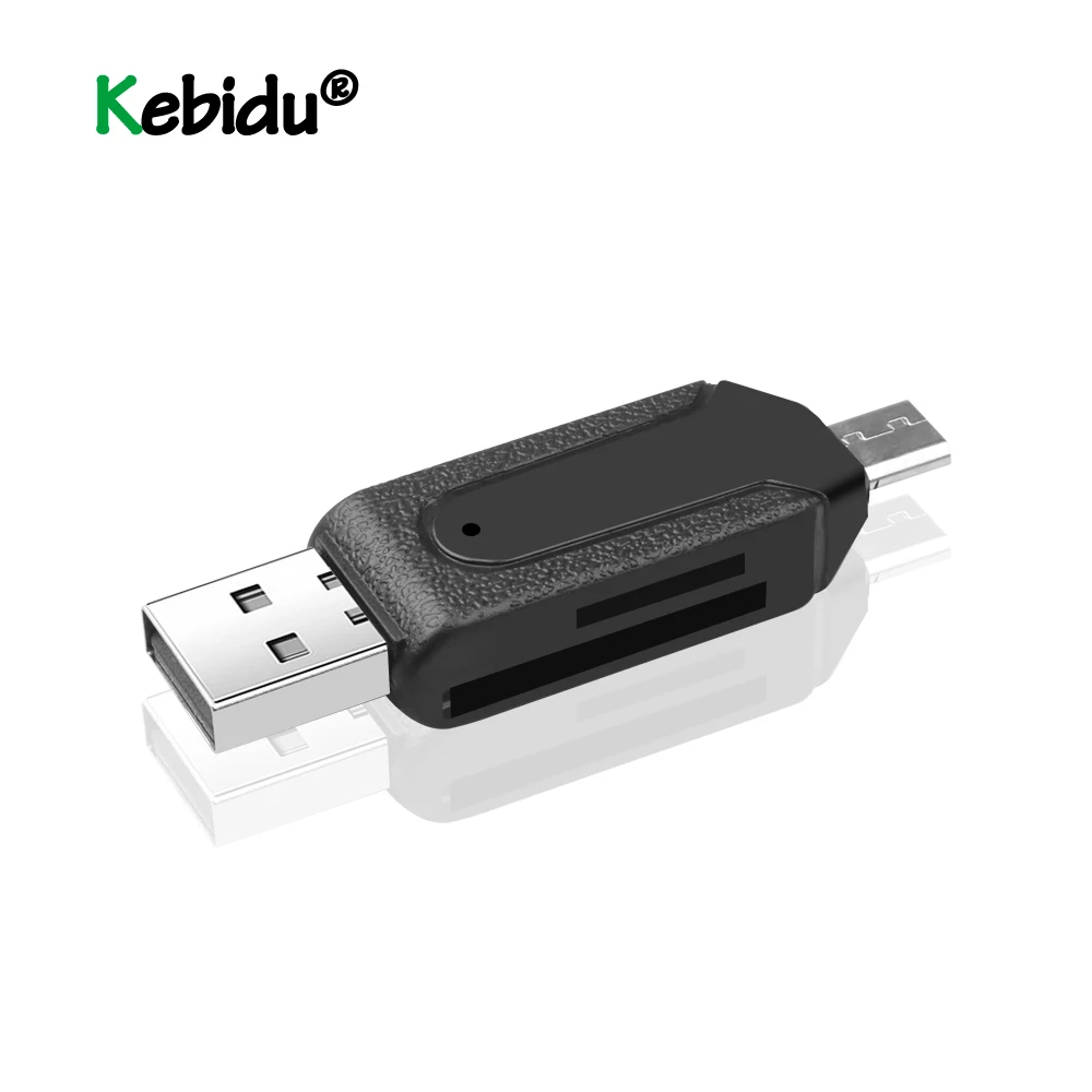 USB адаптер 2 в 1 OTG кардридер Универсальный Micro TF/SD для телефона удлинитель