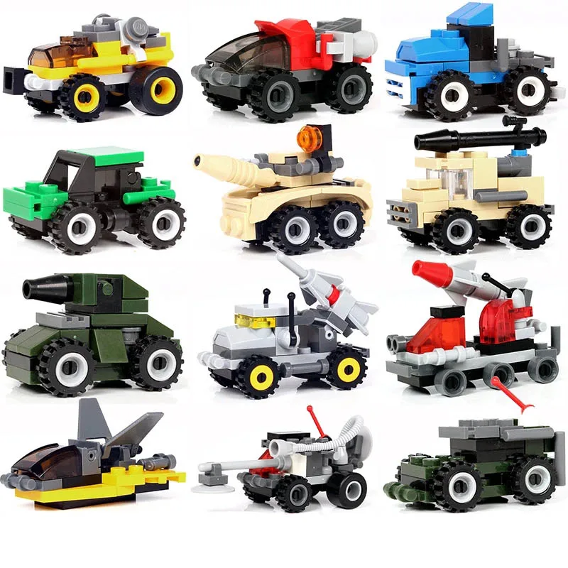 Mini Building Blocks Brick Toys Cartoon Military Car Model Educational Blocks Toys for Children Compatible Infant Learning Toy
Mini Building Blocks Brick Toys Cartoon Military Car Model Educational Blocks Toys for Children Compatible Infant Learning Toy
