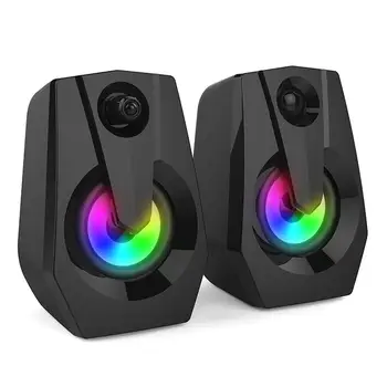 Computer Speakers Wired USB Computer Soundbar LED Colorful Multimedia Speakers For PC Desktop Laptop Smartphone
Computer Speakers Wired USB Computer Soundbar LED Colorful Multimedia Speakers For PC Desktop Laptop Smartphone
