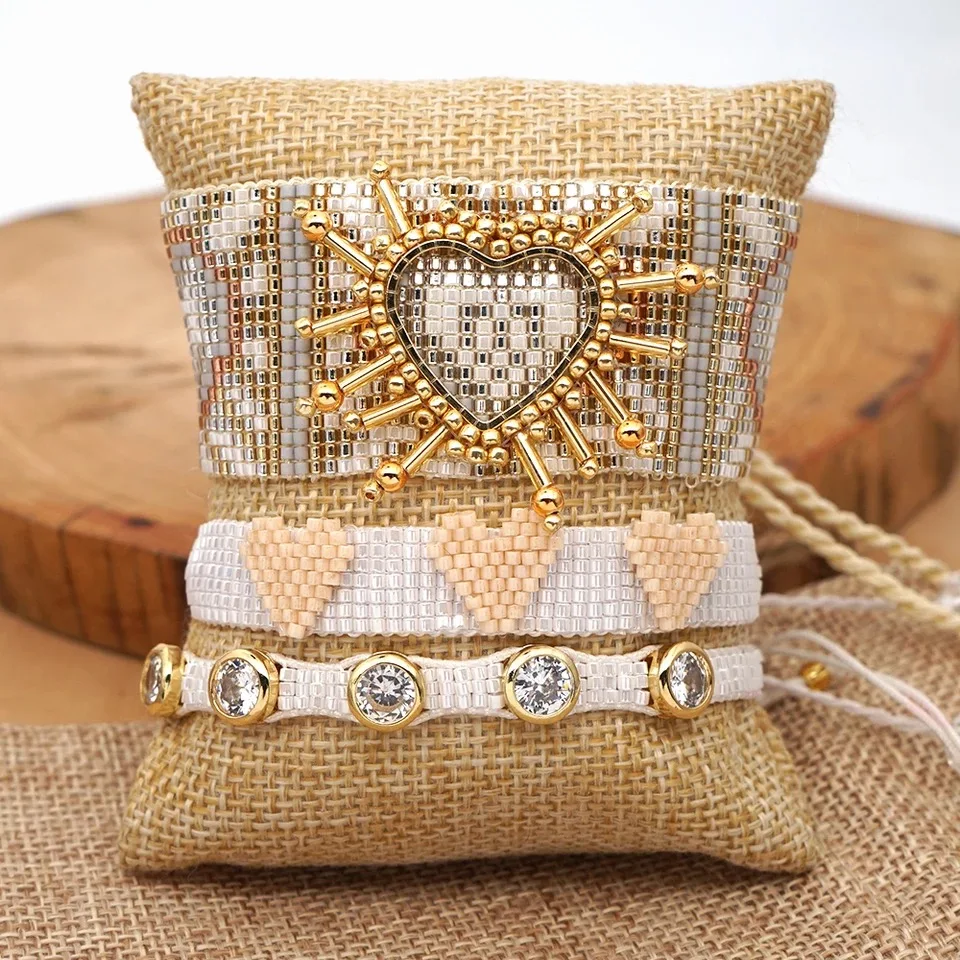 ZHONGVI Pulseras Mujer Moda 2020 MIYUKI Bracelets For Women 3D Heart Couple Bracelet Femme Crystal Jewelry Boho Chic Handmade
ZHONGVI Pulseras Mujer Moda 2020 MIYUKI Bracelets For Women 3D Heart Couple Bracelet Femme Crystal Jewelry Boho Chic Handmade