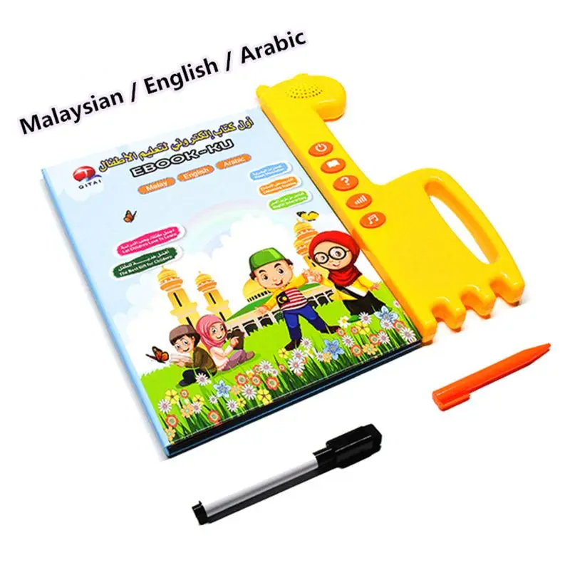 Malay / English / Arabic Electronic Sound Book Educational Book Toy Kid Language Reading Machine with Learning Pen
Malay / English / Arabic Electronic Sound Book Educational Book Toy Kid Language Reading Machine with Learning Pen
