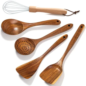 Cooking Utensils Set,Wooden Cooking Tools and Storage Wooden Barrel- Natural Nonstick Hard Wood Spatula (Set of 5)
Cooking Utensils Set,Wooden Cooking Tools and Storage Wooden Barrel- Natural Nonstick Hard Wood Spatula (Set of 5)