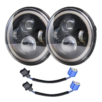 1 Pair 7 INCH 140W LED Headlight Halo Angle Eye for Jeep Wrangler CJ JK LJ 97-18
1 Pair 7 INCH 140W LED Headlight Halo Angle Eye for Jeep Wrangler CJ JK LJ 97-18