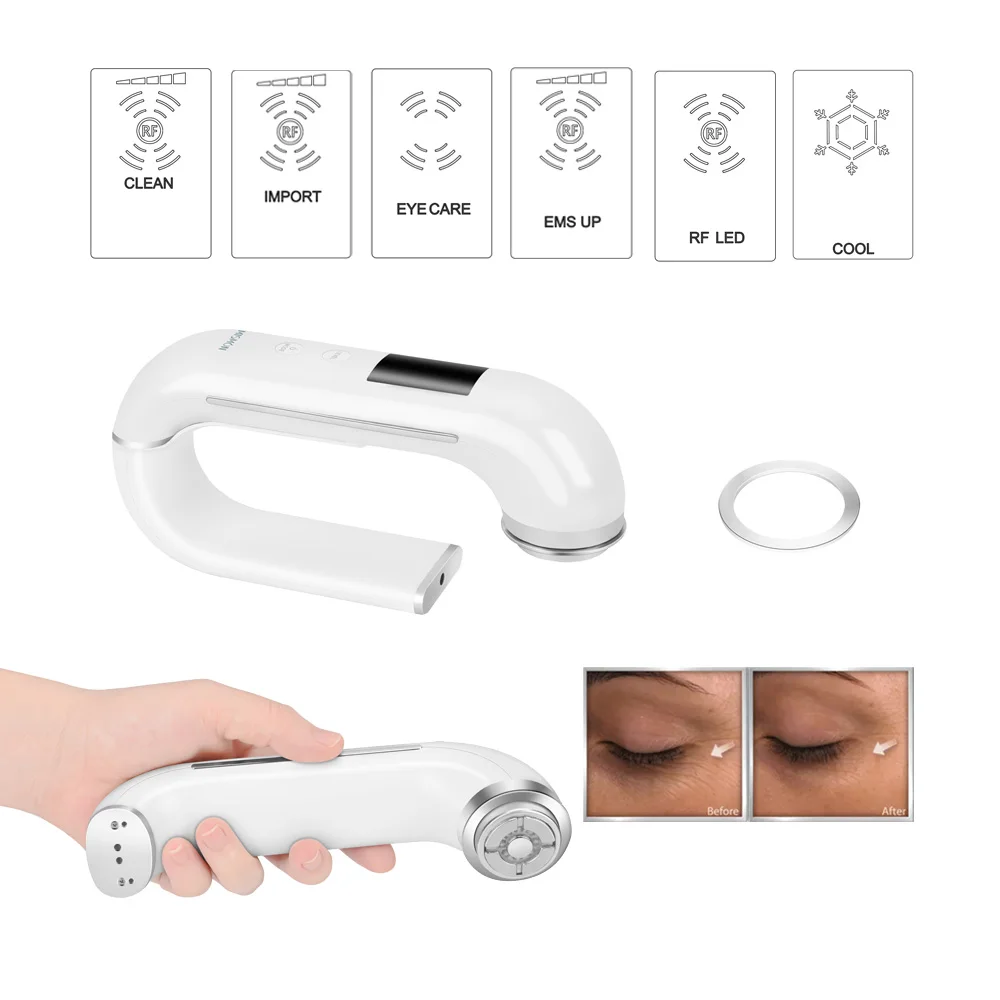 RF Anti Aging Device Eye Care EMS Face Lifting Skin Tightening Tools LED Light Phototheray Face Cleaning Tool Ion Face Massgaer
RF Anti Aging Device Eye Care EMS Face Lifting Skin Tightening Tools LED Light Phototheray Face Cleaning Tool Ion Face Massgaer