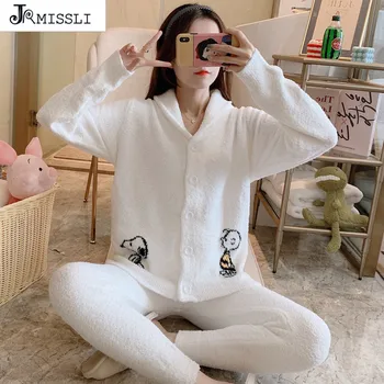 JRMISSLI Women Pajamas Woman Winter Flannel Pijamas Pyjamas Sleepwear Cartoon Home Suit
JRMISSLI Women Pajamas Woman Winter Flannel Pijamas Pyjamas Sleepwear Cartoon Home Suit