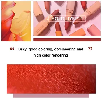 Hold Live Velvet Matte Lipstick Nude Pink Soft Fog Lipstick Lasting Stick Red Matte Peach Set Beauty Waterproof Long Lip Ma Y3C2
Hold Live Velvet Matte Lipstick Nude Pink Soft Fog Lipstick Lasting Stick Red Matte Peach Set Beauty Waterproof Long Lip Ma Y3C2