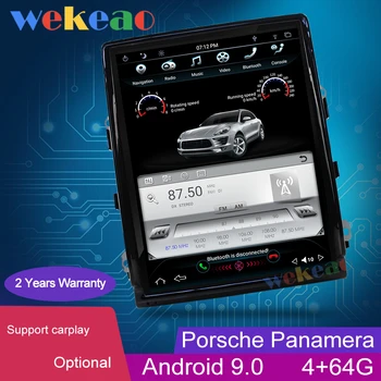 Wekeao Vertical Screen Tesla Style 10.4'' 2 Din Android 9.0 Car Dvd Multimedia Player For Porsche Panamera Car Radio Automotivo 
Wekeao Vertical Screen Tesla Style 10.4'' 2 Din Android 9.0 Car Dvd Multimedia Player For Porsche Panamera Car Radio Automotivo