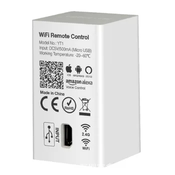 YT1 Miboxer WiFi Remote compatible with 2.4GHz RF Series Product Smartphone App WiFi Wireless Controller DC5V/500mA(Micro USB)
YT1 Miboxer WiFi Remote compatible with 2.4GHz RF Series Product Smartphone App WiFi Wireless Controller DC5V/500mA(Micro USB)