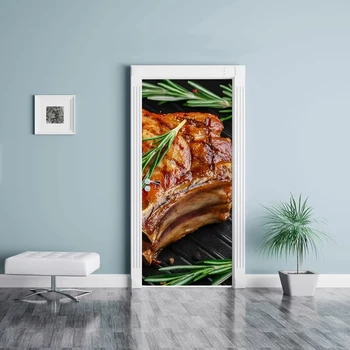 Door Stickers Home Decor Renew PVC Mural Rump Meat Paper Print Art Steak Picture Self Adhesive Waterproof Wallpaper For Bedroom 
Door Stickers Home Decor Renew PVC Mural Rump Meat Paper Print Art Steak Picture Self Adhesive Waterproof Wallpaper For Bedroom