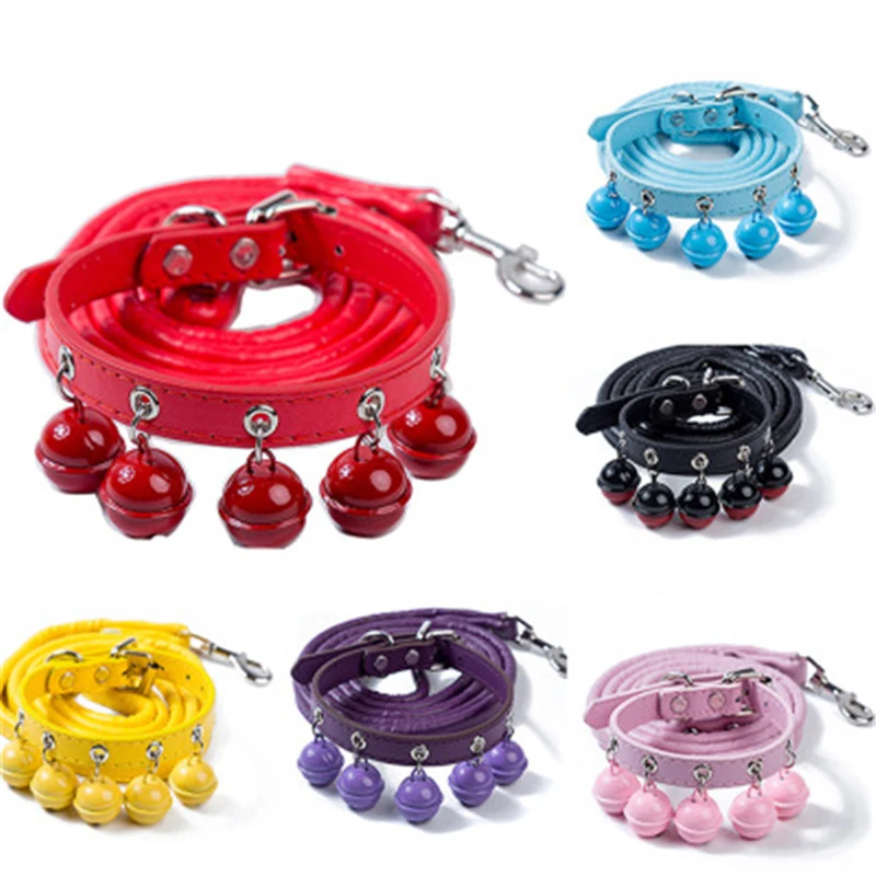 Adjustable Pu Dog Collars Pet Collars With Bells Charm for Dog Cat Necklace Collar Traction Rope Set Teddy Pet Supplies Hot
Adjustable Pu Dog Collars Pet Collars With Bells Charm for Dog Cat Necklace Collar Traction Rope Set Teddy Pet Supplies Hot