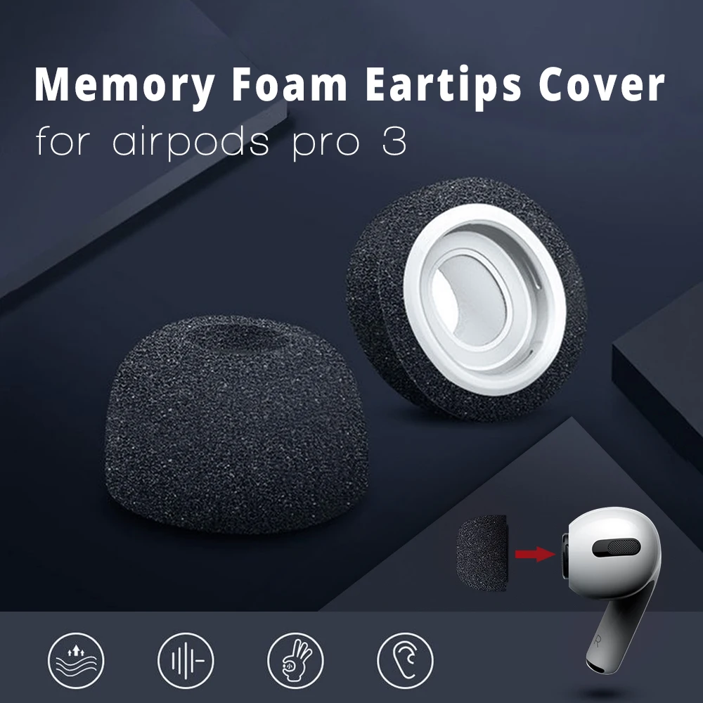 Anti Slip Ear Pads Silicone Earbud for Airpods Pro 2019 Tips Earphone Cover Case Noise Reduction Earbuds Memory Foam Eartips
Anti Slip Ear Pads Silicone Earbud for Airpods Pro 2019 Tips Earphone Cover Case Noise Reduction Earbuds Memory Foam Eartips