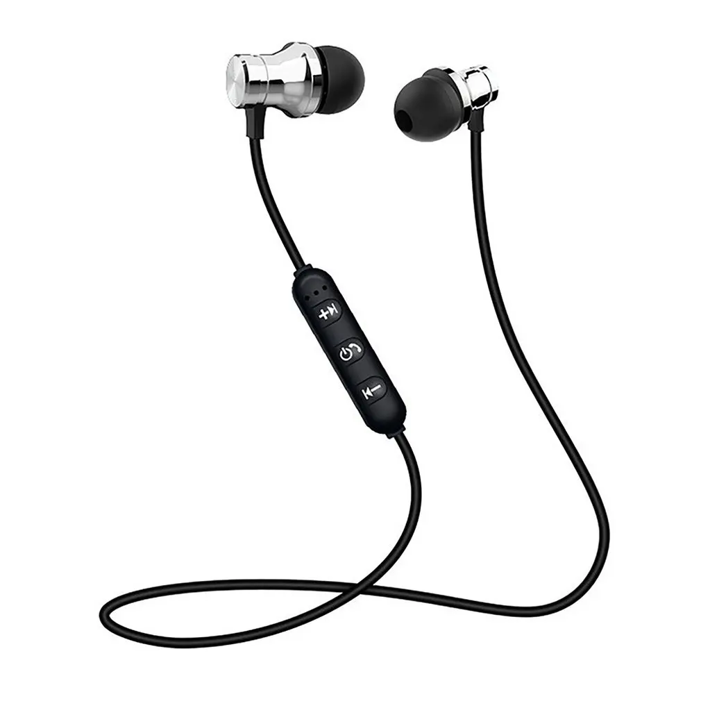 4 2 Bluetooth наушники Спортивные с шейным ободом Магнитные беспроводные