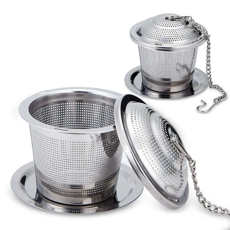 Tea Infuser Travel Set with 2 Individual Cases,Stainless Steel Tea Ball Infuser,Tea strainer Steeper with Drip Tray for Loose Le
Tea Infuser Travel Set with 2 Individual Cases,Stainless Steel Tea Ball Infuser,Tea strainer Steeper with Drip Tray for Loose Le