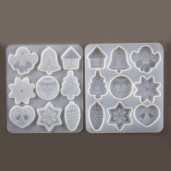 DIY Resin Crystal Epoxy Mold Christmas Tree Snowflake Elk Pendant Keychain Listing Jewelry Silicone Mold Set
DIY Resin Crystal Epoxy Mold Christmas Tree Snowflake Elk Pendant Keychain Listing Jewelry Silicone Mold Set