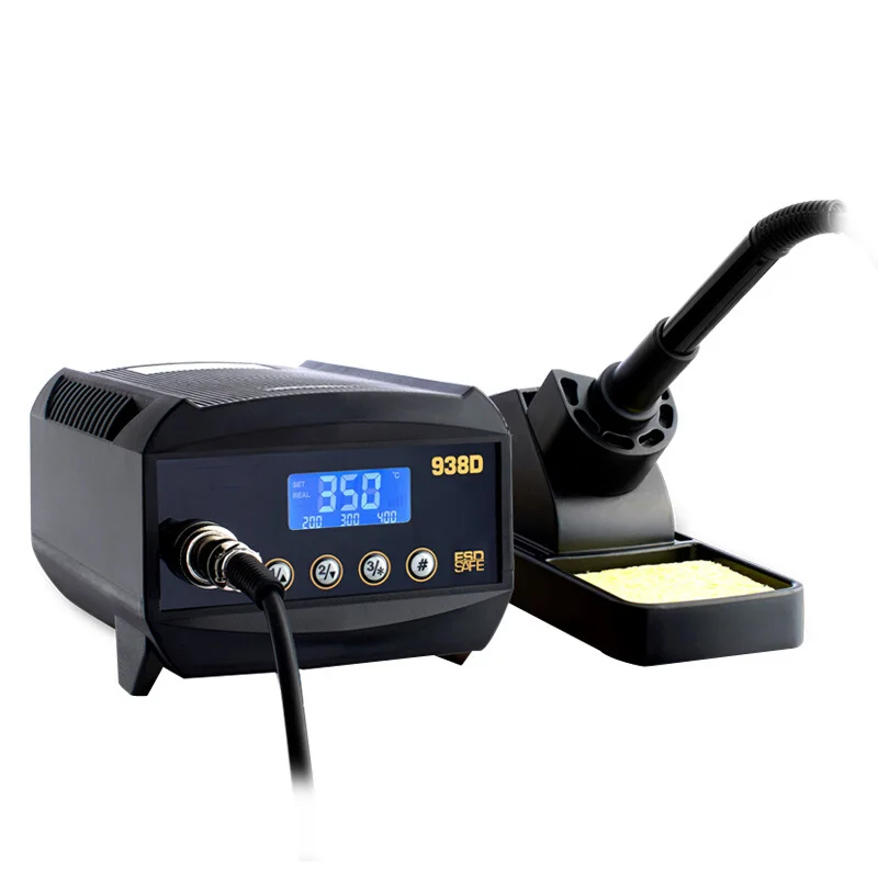 AT938D 60W Lead-free 60W ESD Digital Soldering Iron Station Solder SMD Rework Staion for BGA Soldering Motherboard Repair
AT938D 60W Lead-free 60W ESD Digital Soldering Iron Station Solder SMD Rework Staion for BGA Soldering Motherboard Repair