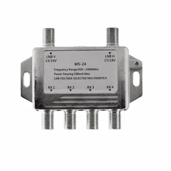 Mini Portable 2x4 Satellite Signal Multiswitch LNB Voltage Selected 950-2400MHz Multiswitch LNB Receiver Multiswitch
Mini Portable 2x4 Satellite Signal Multiswitch LNB Voltage Selected 950-2400MHz Multiswitch LNB Receiver Multiswitch