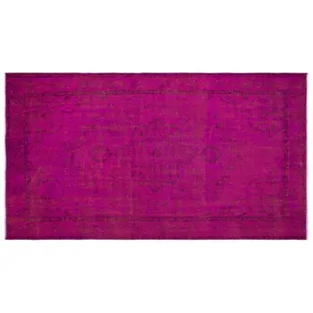 Handmade Fuchsia Vintage Overdyed Turkish Area Rug 166x292 Cm-5'5''X9'7''
Handmade Fuchsia Vintage Overdyed Turkish Area Rug 166x292 Cm-5'5''X9'7''