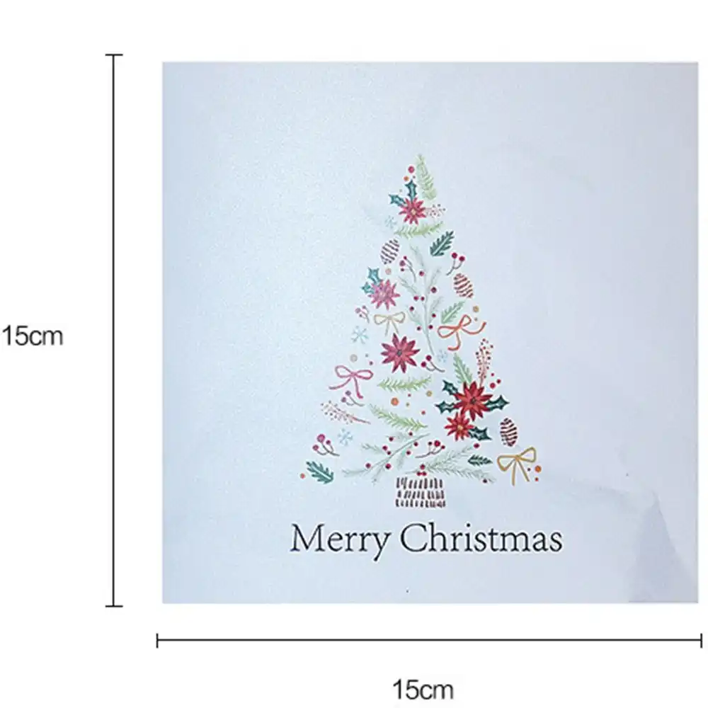 car christmas three-dimensional greeting card blessing new year