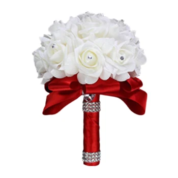 Wedding Holding flowers Rose Bridesmaid Wedding Foam flowers Rose Bridal bouquet Ribbon Fake Wedding bouquet Customized 
Wedding Holding flowers Rose Bridesmaid Wedding Foam flowers Rose Bridal bouquet Ribbon Fake Wedding bouquet Customized
