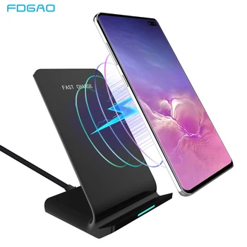 FDGAO 10W QI Wireless Charger Quick Charge Stand Dock Fast Charging for iPhone XS Max XR 8 X 11 Pro Airpods Samsung S10 S9 S8 S7
FDGAO 10W QI Wireless Charger Quick Charge Stand Dock Fast Charging for iPhone XS Max XR 8 X 11 Pro Airpods Samsung S10 S9 S8 S7