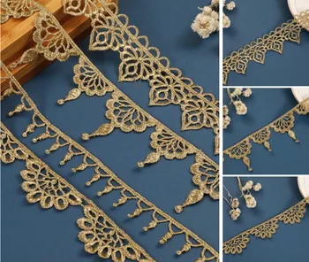 1 yard Hollowed Lace Trimmings Gold Ribbon For Gift Package Costume Curtains Decoration Lace Trim Clothes Sewing Accessories DIY
1 yard Hollowed Lace Trimmings Gold Ribbon For Gift Package Costume Curtains Decoration Lace Trim Clothes Sewing Accessories DIY