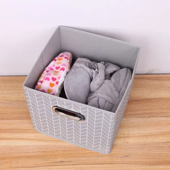 Hot Stripe storage box Foldable Metal Handle Office Drawer Sundries clothes storage boxes For Wardrobe storage room
Hot Stripe storage box Foldable Metal Handle Office Drawer Sundries clothes storage boxes For Wardrobe storage room