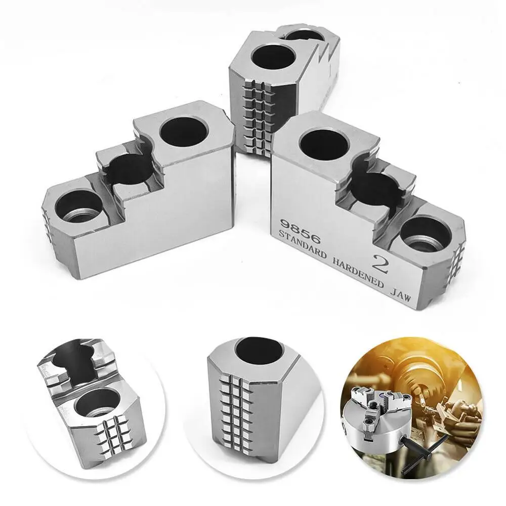 3PCS 8" Reversible Double Step Steel Hard Chuck Jaws B208 for Kitagawa Samchully 1.5mmx60°
3PCS 8" Reversible Double Step Steel Hard Chuck Jaws B208 for Kitagawa Samchully 1.5mmx60°