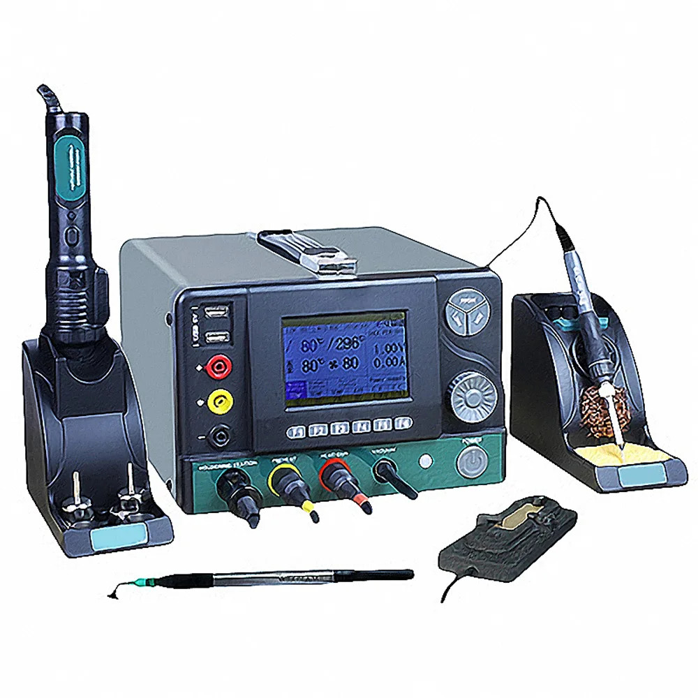 Electric Soldering Iron Hot Air Gun Soldering Station Five-In-One Welding Tool Mobile Phone Repair Kit H95
Electric Soldering Iron Hot Air Gun Soldering Station Five-In-One Welding Tool Mobile Phone Repair Kit H95