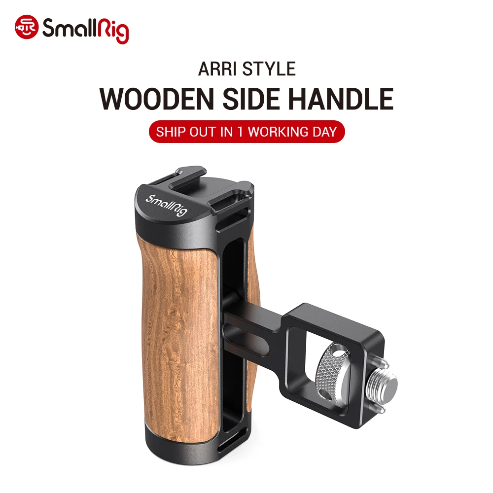 SmallRig Vlogging Camera Rig Universal Hand Grip DSLR Camera Wooden Mini Side Handle ( ARRI-Style Mount ) 2914
SmallRig Vlogging Camera Rig Universal Hand Grip DSLR Camera Wooden Mini Side Handle ( ARRI-Style Mount ) 2914