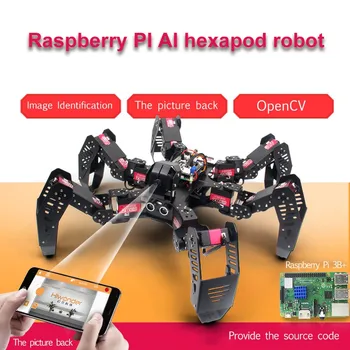 18DOF Hexapod Robot Spider Robot 2DOF PTZ with Main Board for Raspberry Pi 4B+ Finished
18DOF Hexapod Robot Spider Robot 2DOF PTZ with Main Board for Raspberry Pi 4B+ Finished
