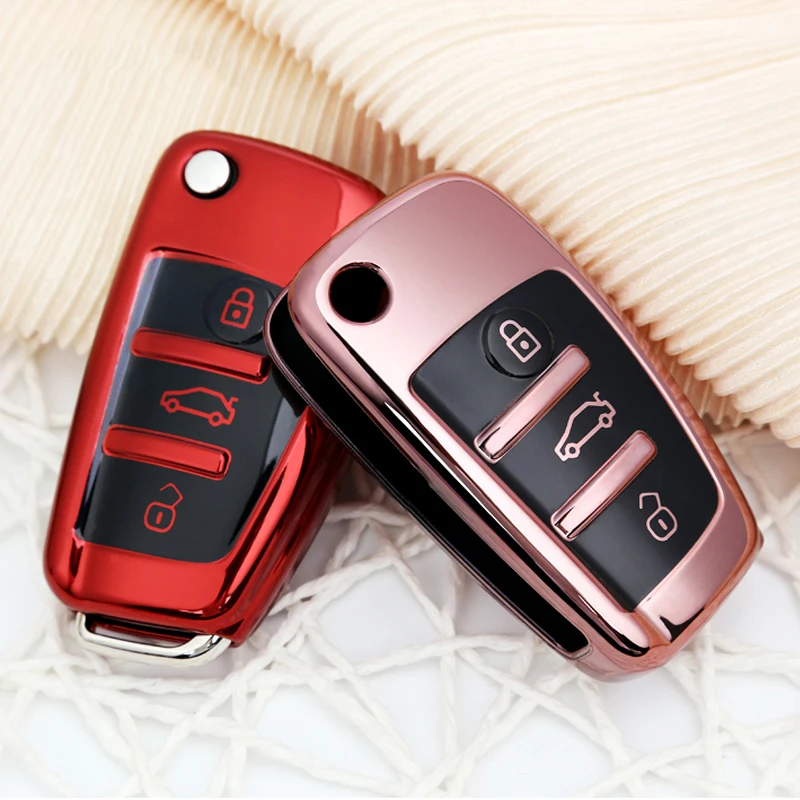 Auto Car Styling Soft TPU Key Case For Audi A1 A3 A4 A5 Q7 A6 C5 C6 Car Holder Shell Remote Cover Car-Styling Accessorise 
Auto Car Styling Soft TPU Key Case For Audi A1 A3 A4 A5 Q7 A6 C5 C6 Car Holder Shell Remote Cover Car-Styling Accessorise