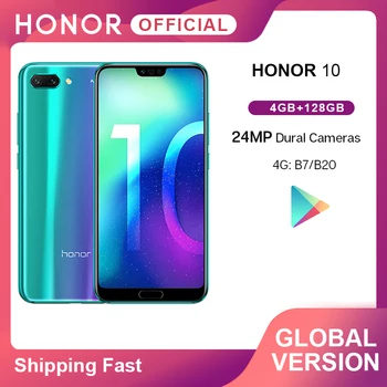 In Stock Global Version Honor 10 4G 128G Smartphone 5.84''24MP AI Cam Kirin 970 Octa Core NFC Android Google Play Fingerprint ID 
In Stock Global Version Honor 10 4G 128G Smartphone 5.84''24MP AI Cam Kirin 970 Octa Core NFC Android Google Play Fingerprint ID