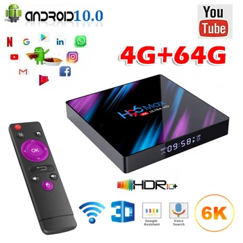 H96 MAX tv box Android 10.0 set top box 2.4G/5GHz Wifi BT 100M 4K smart tvbox 4GB 64GB HD smart media player set-top box
H96 MAX tv box Android 10.0 set top box 2.4G/5GHz Wifi BT 100M 4K smart tvbox 4GB 64GB HD smart media player set-top box