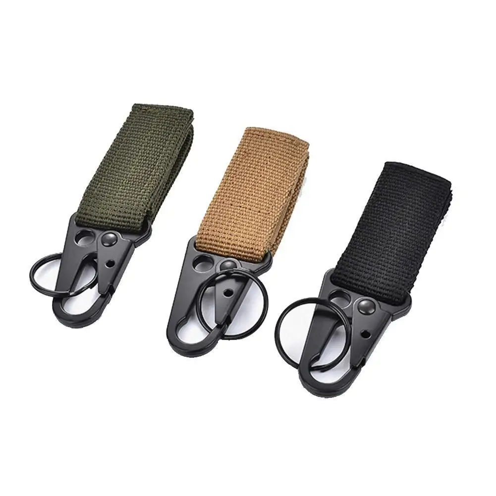 Outdoor tactical nylon webbing key chain multifunctional keychain olecranon mountaineering belt keyring hook military buckl U2V2
Outdoor tactical nylon webbing key chain multifunctional keychain olecranon mountaineering belt keyring hook military buckl U2V2