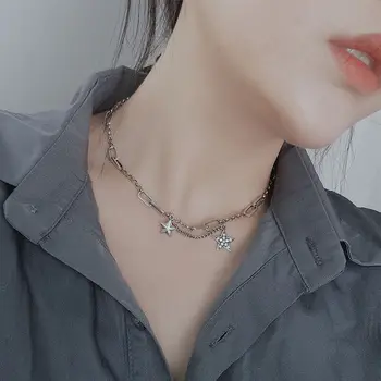 Popular real 925 sterling silver stars pendant chain necklace vintage style necklace women fashion fine jewelry female gift
Popular real 925 sterling silver stars pendant chain necklace vintage style necklace women fashion fine jewelry female gift