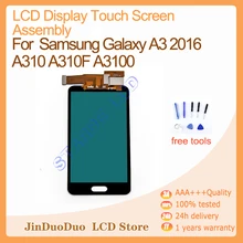 Ensemble écran tactile LCD, pour Samsung Galaxy A3 2016 A310 A310F A3100, peut ajuster la luminosité=