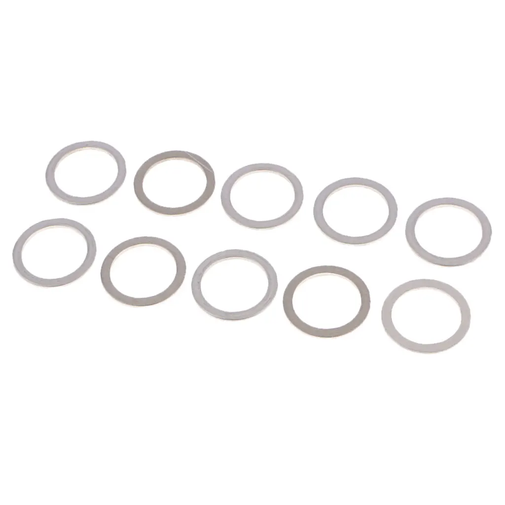 10Pcs/Set M18 Aluminum Engine Oil Drain Plug Crush Gasket Washers Seals for Toyota Lexus 10Pcs/Set M18 Aluminum Engine Oil Drain Plug Crush Gasket Washers Seals for Toyota Lexus