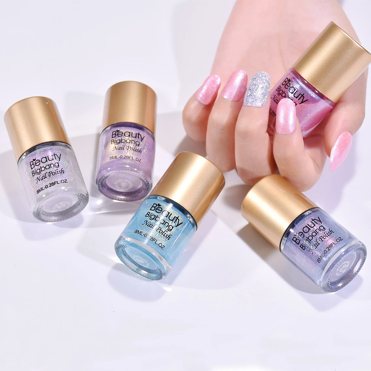BeautyBigBang 8ML Nail Polish Pearl Mermaid Blue Pink Nail Art Lacquer Varnish Manicure Tips Color Polish
BeautyBigBang 8ML Nail Polish Pearl Mermaid Blue Pink Nail Art Lacquer Varnish Manicure Tips Color Polish