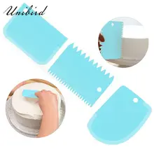 Bakeware Decorating-Tool Cake-Scraper Fondant-Cream Plastic Frosting Icing Comb DIY Unbird