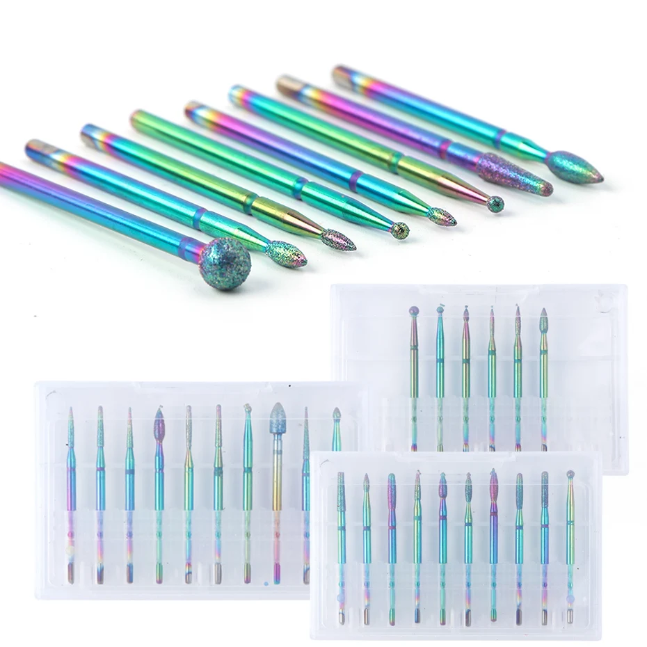 Rotate Burr Nail Drill Bits Rainbow Diamond Gold Cutters Milling Chameleon Polish Machine Manicure Drill Accessories Tool JI1512
Rotate Burr Nail Drill Bits Rainbow Diamond Gold Cutters Milling Chameleon Polish Machine Manicure Drill Accessories Tool JI1512