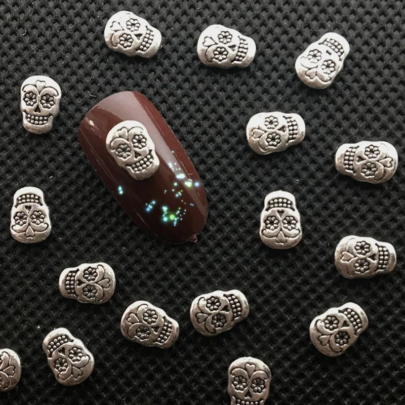 Skull 3d Nail Art Decorations Retro Metal Charms Nail Accessories Steam Punk Manicure NailArt Supplies Charms for uv Glue Hallow 
Skull 3d Nail Art Decorations Retro Metal Charms Nail Accessories Steam Punk Manicure NailArt Supplies Charms for uv Glue Hallow