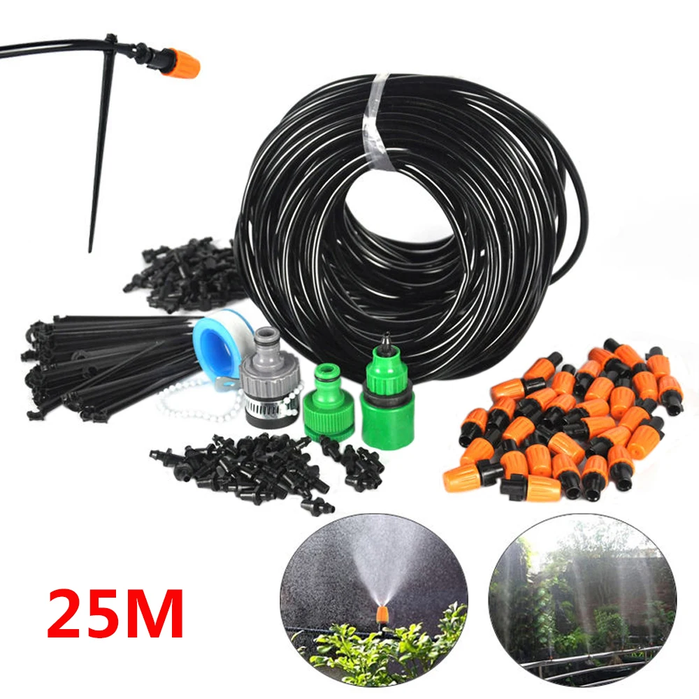 VASTFIRE 25M DIY Drip Irrigation System Sprinkler Garden Watering Hose Micro Drip Garden Watering Kits with Adjustable Drippers
VASTFIRE 25M DIY Drip Irrigation System Sprinkler Garden Watering Hose Micro Drip Garden Watering Kits with Adjustable Drippers