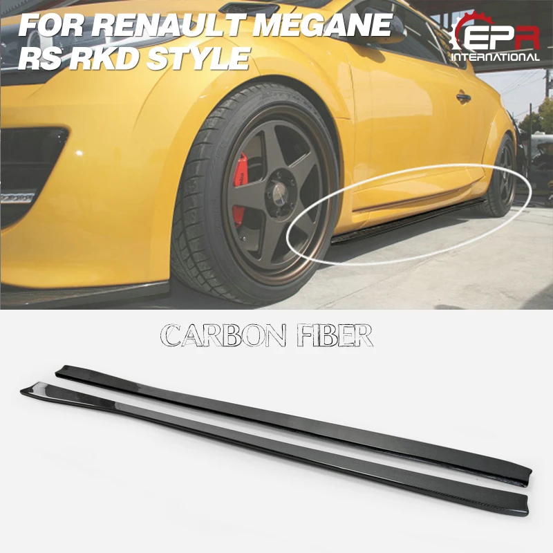 For Renault 14-17 Megane RS RKD Style Carbon Fiber Side Skirt Extension Glossy Finish Door Step Under Panel Fibre Tuning Trim
For Renault 14-17 Megane RS RKD Style Carbon Fiber Side Skirt Extension Glossy Finish Door Step Under Panel Fibre Tuning Trim