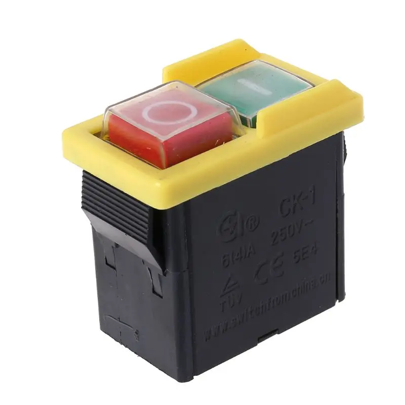 AC 250V 6A Waterproof Pushbutton Machine Saw Cutter Drill On Off Switches Control Box Electromagnetic
AC 250V 6A Waterproof Pushbutton Machine Saw Cutter Drill On Off Switches Control Box Electromagnetic