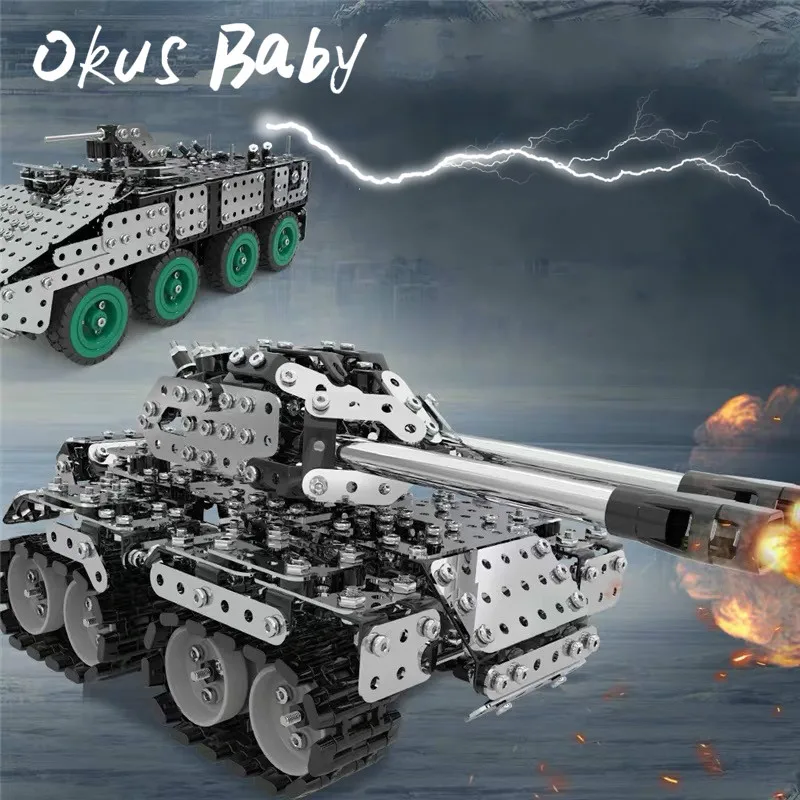 2021 Military Tank DIY Assembly set Stainless Steel Remote Control Model Toy For Kids Gift
2021 Military Tank DIY Assembly set Stainless Steel Remote Control Model Toy For Kids Gift
