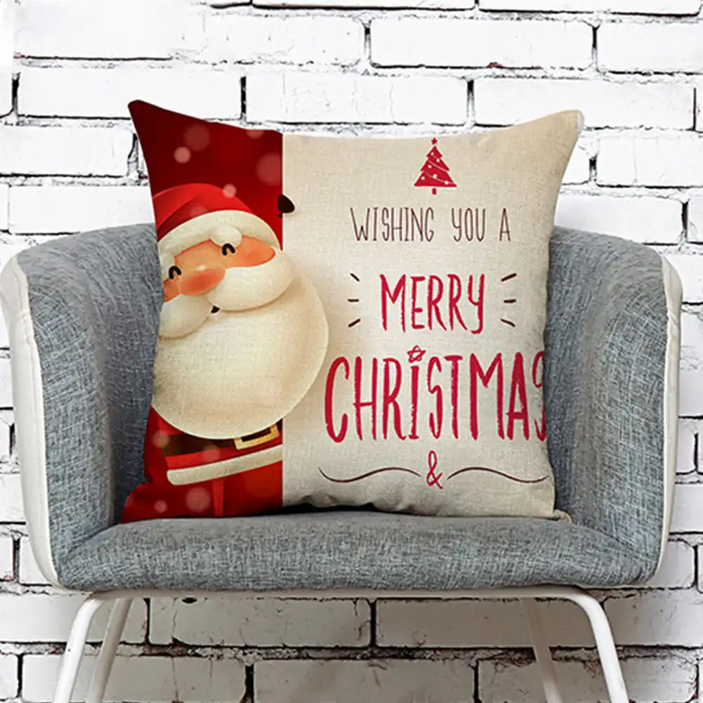 santa claus christmas pillowcase christmas decor for home