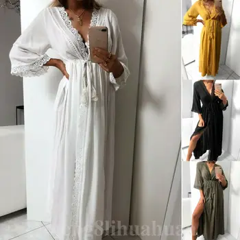 New Fashion Women's Ladies Lace Nightwear Robe Cardigan Dress Soft Tunic Sleepwear Nightgowns Black Green White Yellow
New Fashion Women's Ladies Lace Nightwear Robe Cardigan Dress Soft Tunic Sleepwear Nightgowns Black Green White Yellow